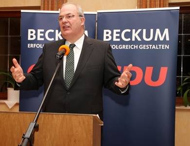 Thomas Hunsteger-Petermann, Hammer Oberbrgermeister, begeisterte die Gste beim Neujahrsempfang der Beckumer CDU mit seiner Festrede - Thomas Hunsteger-Petermann, Hammer Oberbürgermeister, begeisterte die Gäste beim Neujahrsempfang der Beckumer CDU mit seiner Festrede