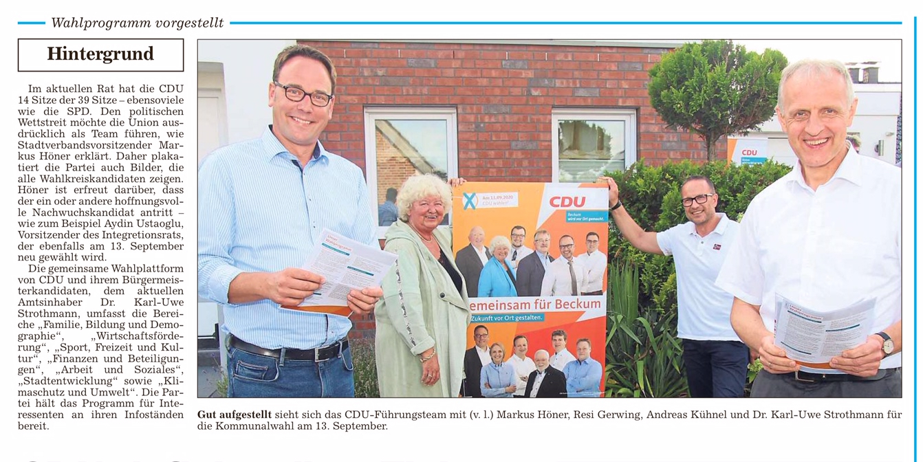 Die Tageszeitung DIE GLOCKE war auch vor Ort