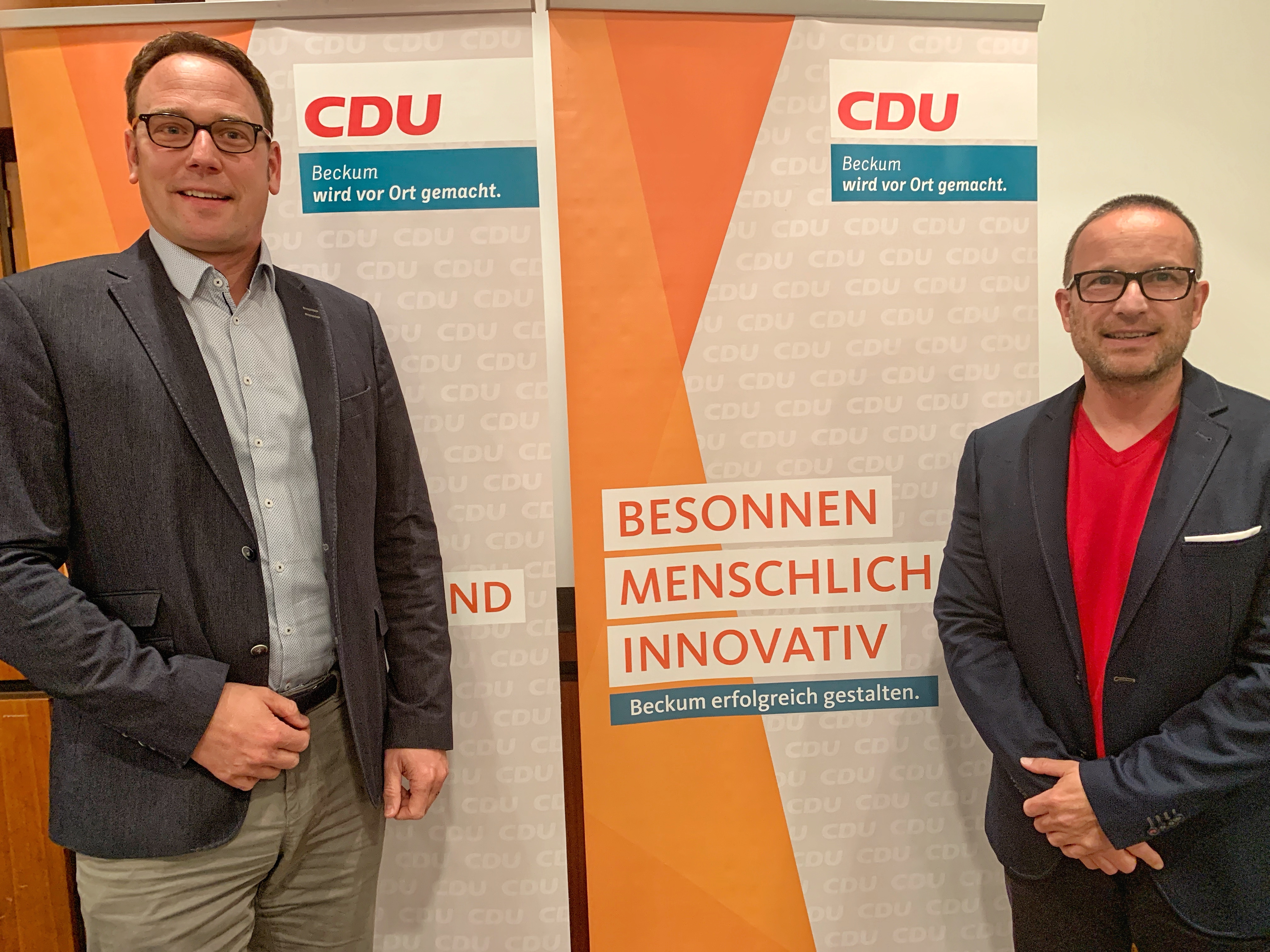 Fraktionsspitze mit Erfahrung wurde wiedergewhlt (v.l.) Markus Hner und Andreas Khnel