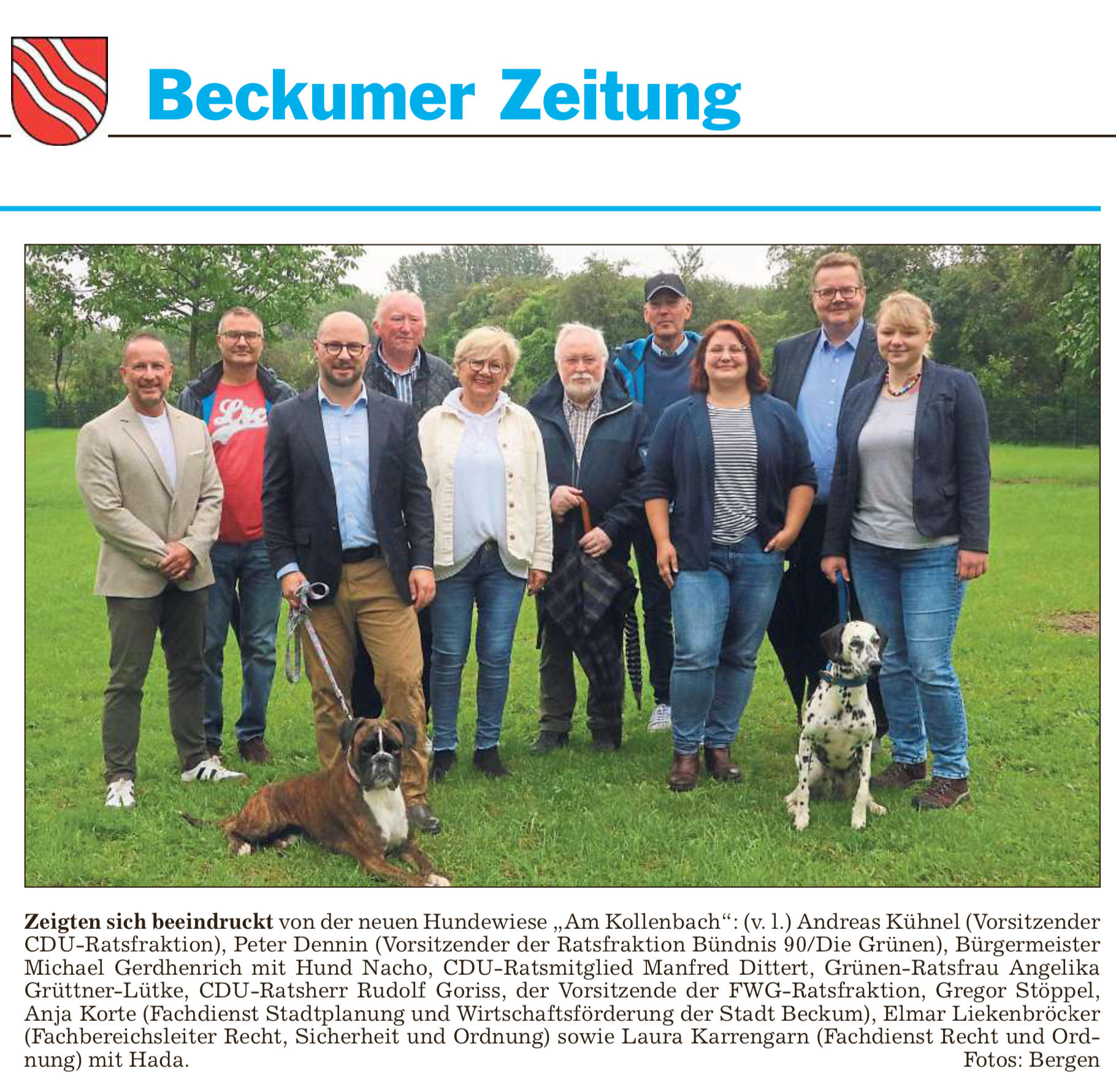 Die Beckumer Tageszeitung DIE GLOCKE berichtete